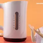 white electric tea kettle